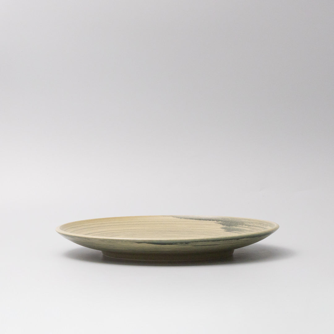 Premium 26cm Washed Fern Glaze Ceramic Dinner Plate Dishwasher Microwave Safe