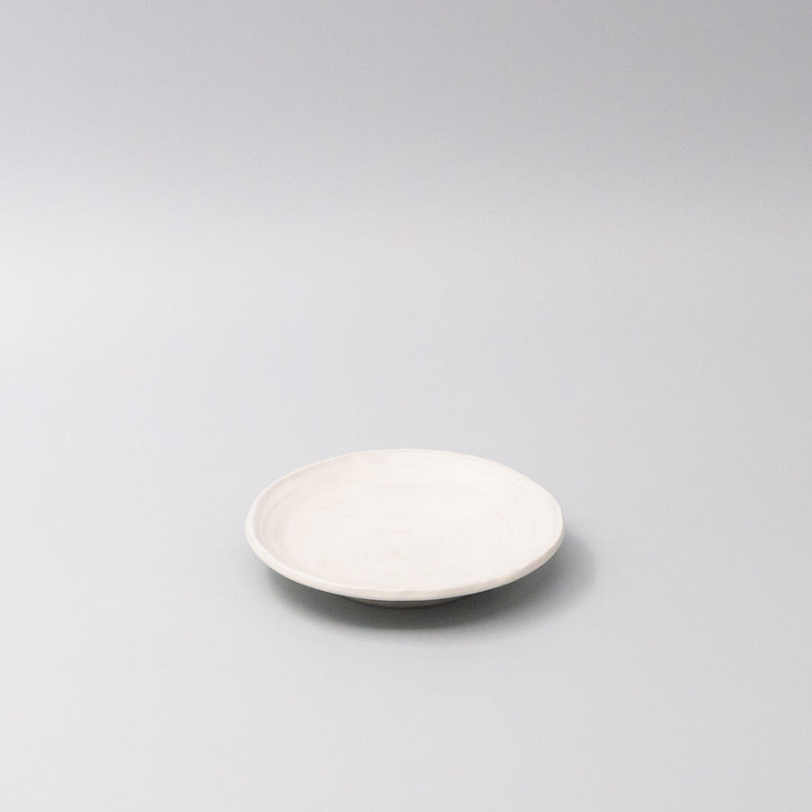 Premium Washed White Ceramic Saucer 14cm 80ml Dishwasher Microwave Safe
