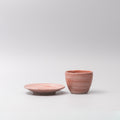 Premium 14cm Washed Goji Berry Ceramic Saucer 80ml Dishwasher Microwave Safe