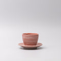 Premium 14cm Washed Goji Berry Ceramic Saucer 80ml Dishwasher Microwave Safe