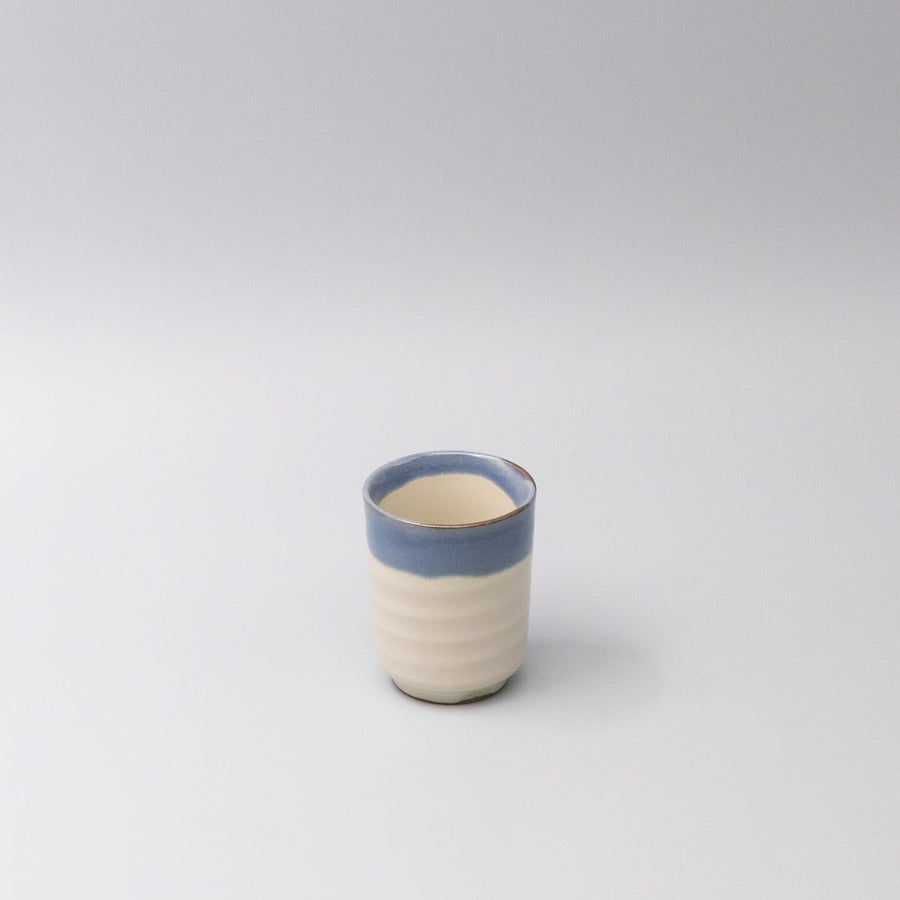 Denim Cream Glaze 150ml Ceramic Sushi Mug Japanese Tea Cup Dishwasher Microwave Safe