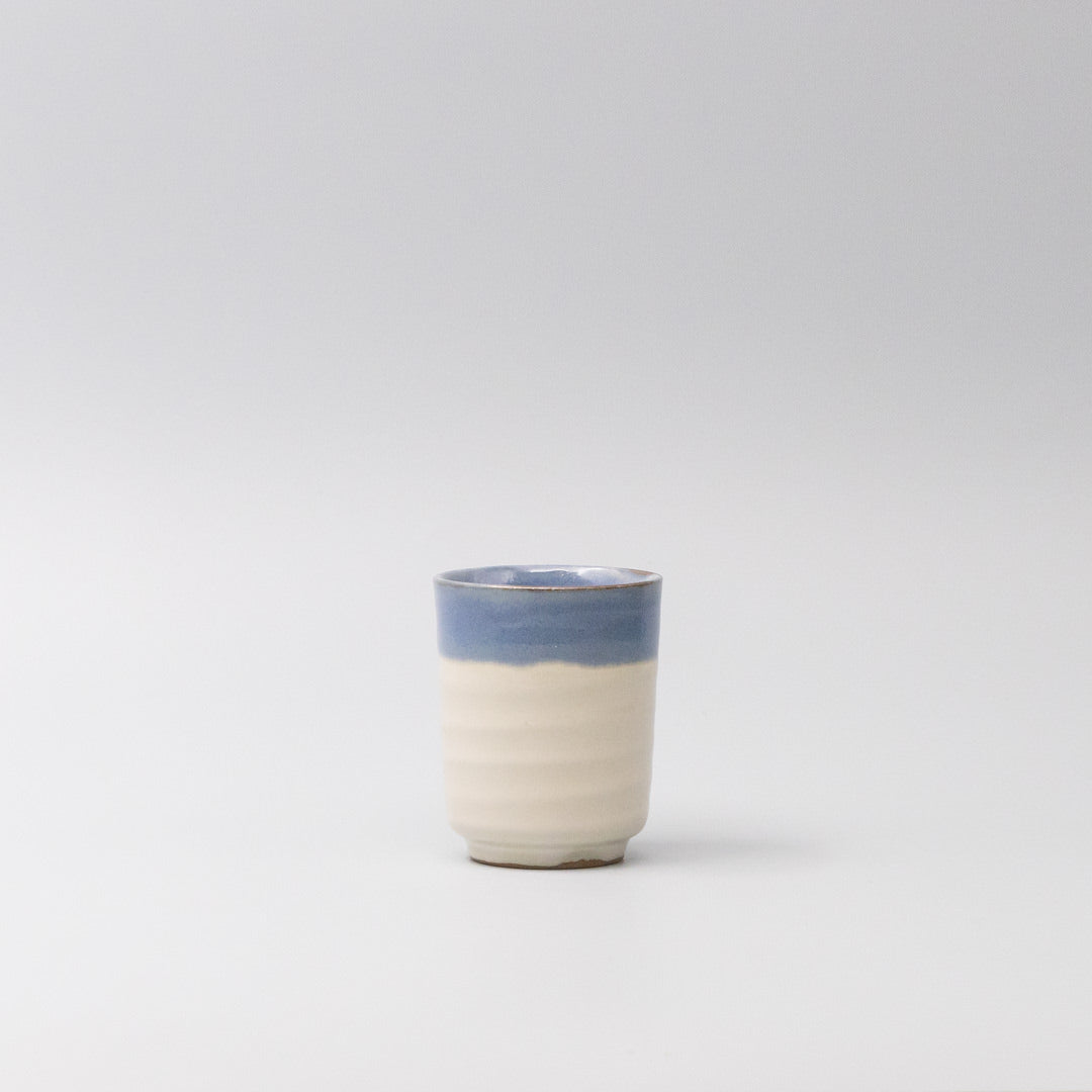 Denim Cream Glaze 150ml Ceramic Sushi Mug Japanese Tea Cup Dishwasher Microwave Safe