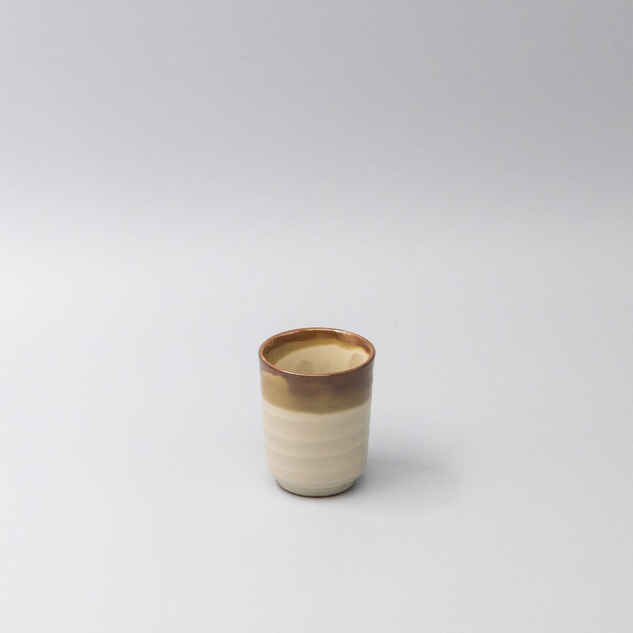 Caramel Cream Glaze 150ml Ceramic Sushi Mug Japanese Tea Cup Dishwasher Microwave Safe