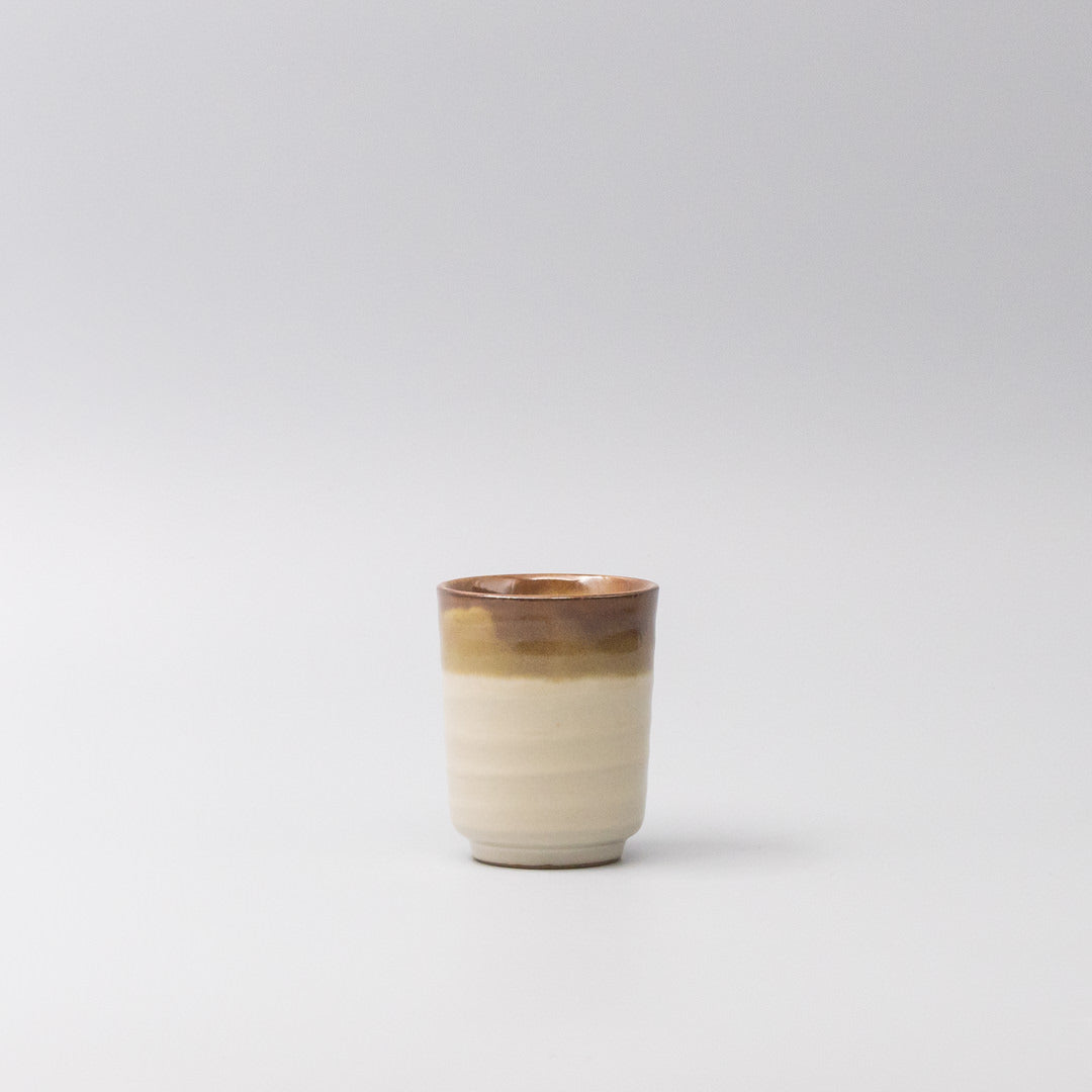 Caramel Cream Glaze 150ml Ceramic Sushi Mug Japanese Tea Cup Dishwasher Microwave Safe