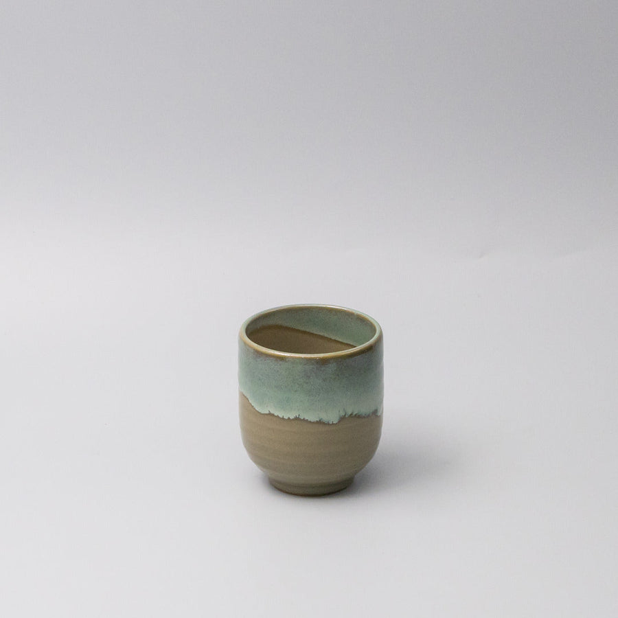 Premium 280ml Aqua Drip Glaze Yunomi Mug Japanese Ceramic Tea Cup