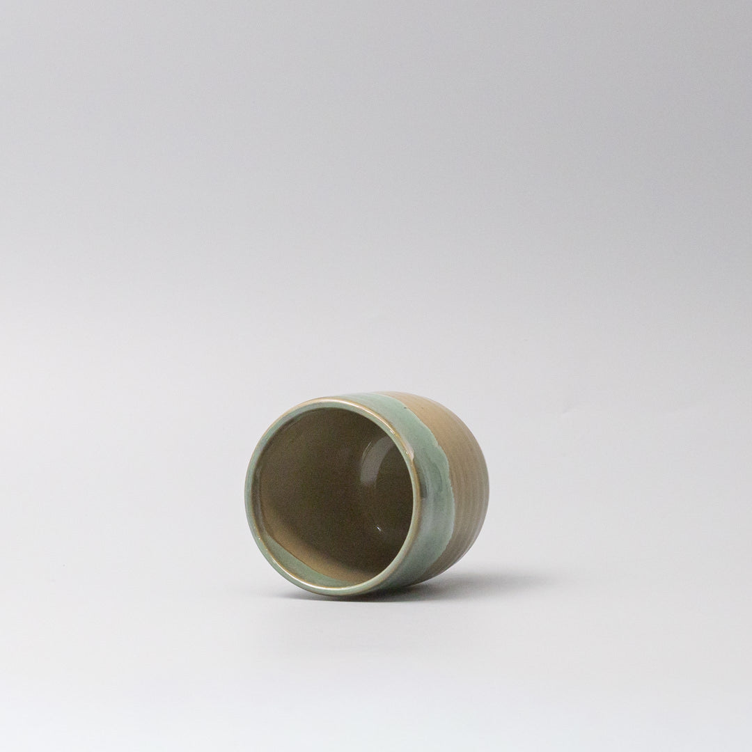 Premium 280ml Aqua Drip Glaze Yunomi Mug Japanese Ceramic Tea Cup