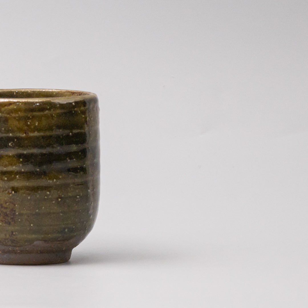 Premium 280ml Moss Glaze Yunomi Mug Japanese Ceramic Tea Cup