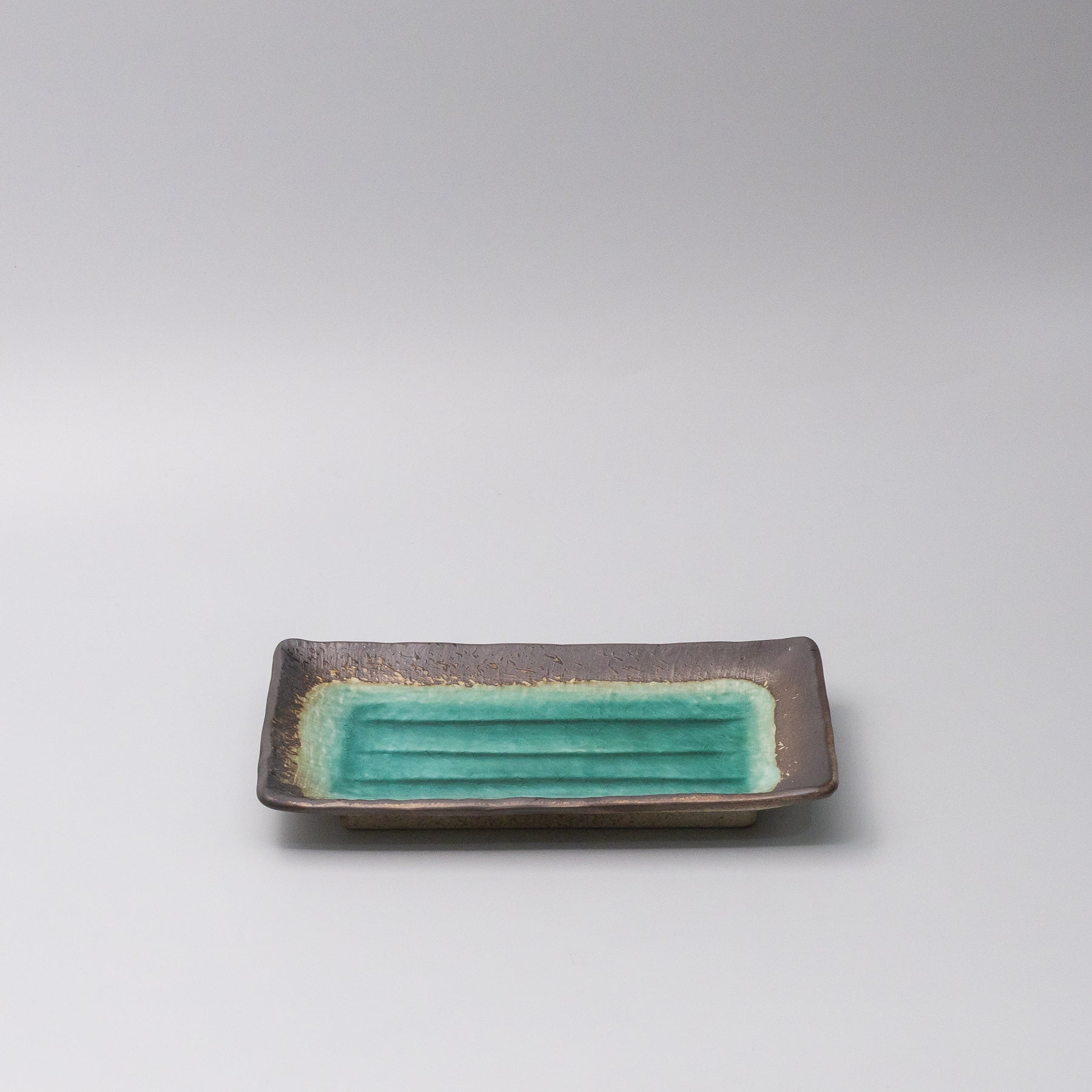 Premium Rectangular Jade Glaze Plate – 22 x 14cm
