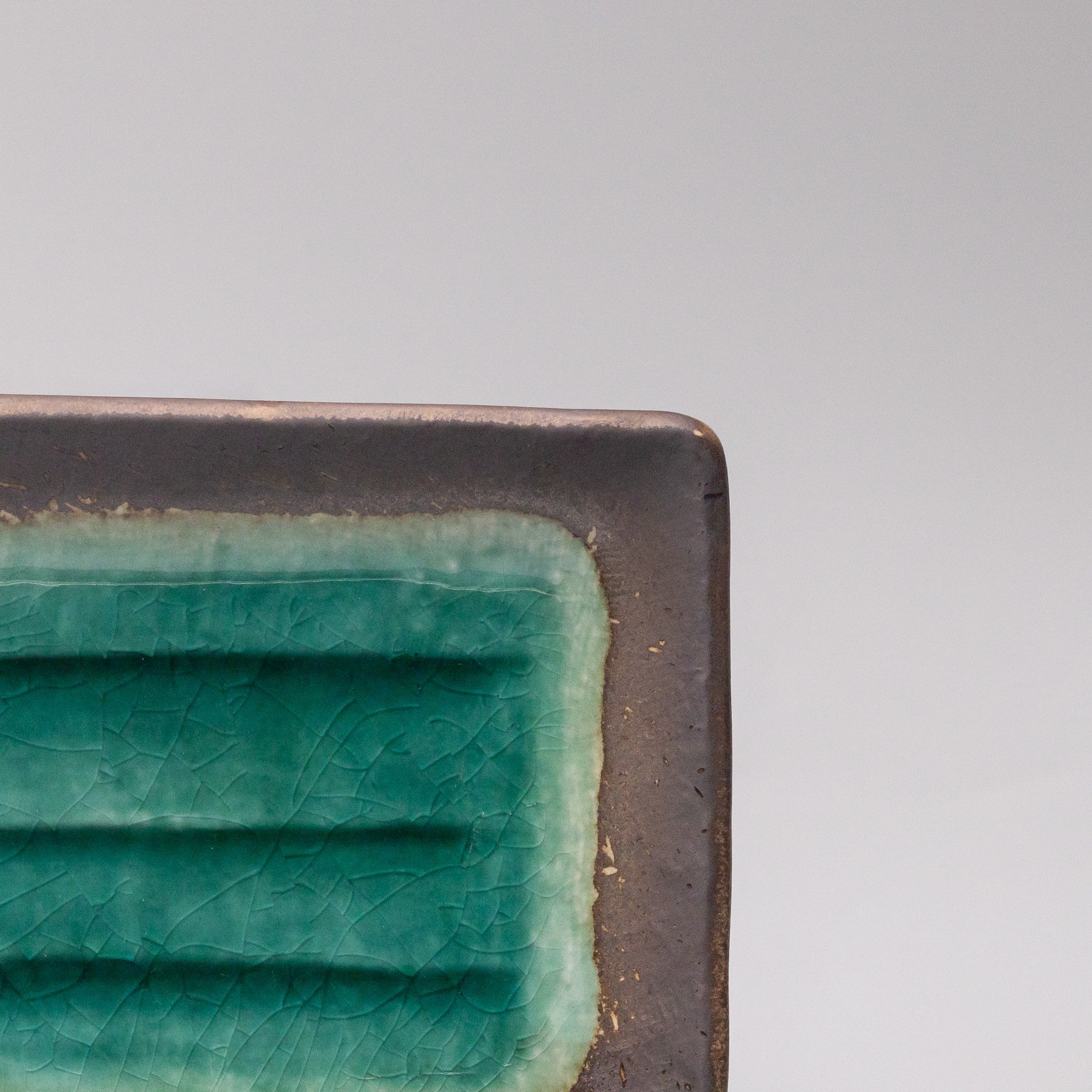Premium Rectangular Jade Glaze Plate – 22 x 14cm