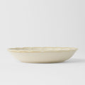 Premium High Rim Plate – White Ivory Rinka Glaze 21.8cm