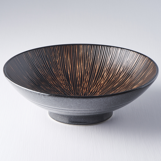 Premium 24.5cm Bronze Converging Glaze Ceramic Ramen Bowl 900ml