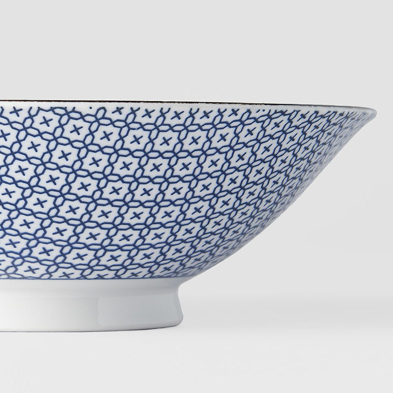 Premium Geo Flower Bowl in Gift Box – Blue 25cm, 900ml