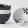 Premium Sakura Bowl Set – Black and White 200ml, 4 Piece