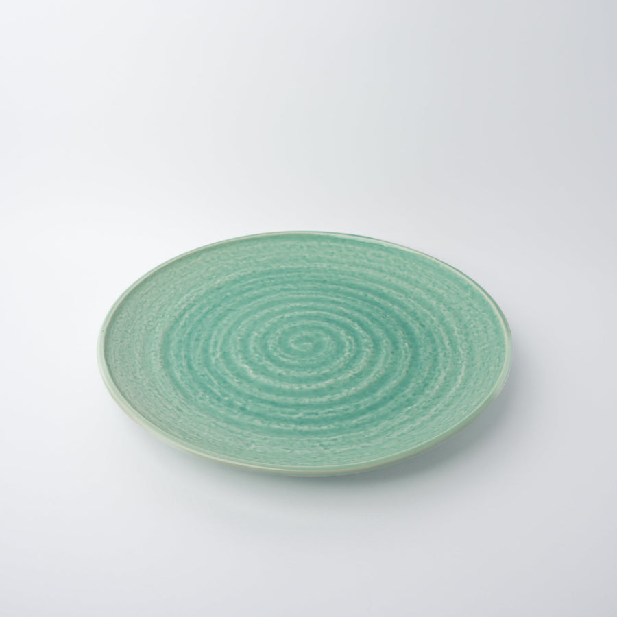 Premium 30.3cm Celadon Glaze Ceramic Serving Plate Dishwasher Microwave Safe