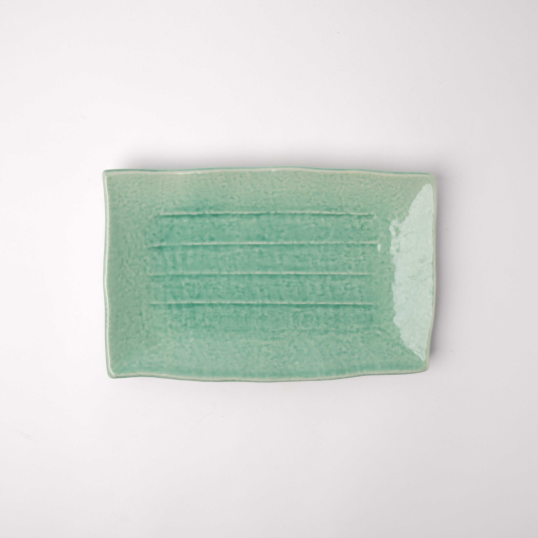 Premium 28.5cm Celadon Glaze Ceramic Serving Plate Japanese Tableware