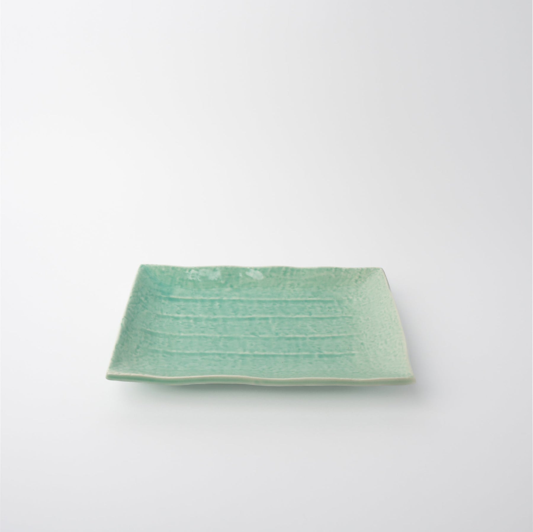 Premium 22cm Celadon Glaze Rectangular Ceramic Plate Japanese Tableware