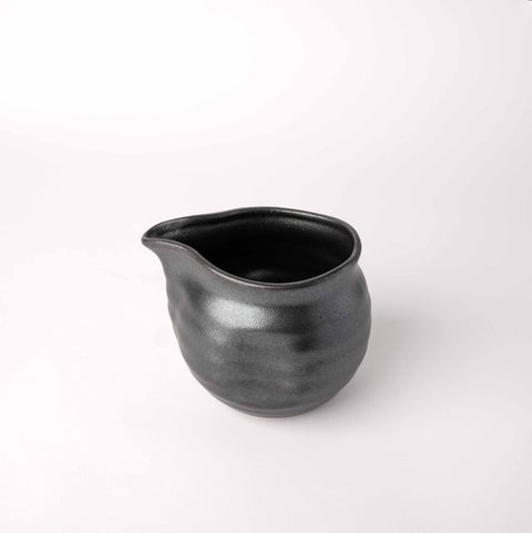Premium Metallic Black Pourer – 410ml Sauce & Dressing Server