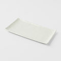 Premium Ceramic Sushi Plate – White Contour Glaze 24cm