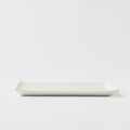 Premium Ceramic Sushi Plate – White Contour Glaze 24cm