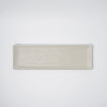 Premium 33.2cm White Contour Glaze Ceramic Sashimi Plate Dishwasher Microwave Safe