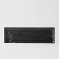 Premium 33cm Black Contour Glaze Ceramic Sashimi Plate Dishwasher Microwave Safe