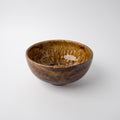 Premium 19cm Amber Glaze Ceramic Bowl Japanese Tableware