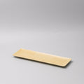 Premium 33x10cm Honey Glaze Rectangular Ceramic Sashimi Plate Dishwasher Microwave Safe