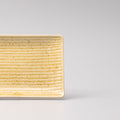 Premium 33x10cm Honey Glaze Rectangular Ceramic Sashimi Plate Dishwasher Microwave Safe