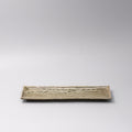 Rectangular Sage Glaze Ceramic Serving Plate 33x10cm Green Japanese Tableware