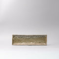 Rectangular Sage Glaze Ceramic Serving Plate 33x10cm Green Japanese Tableware