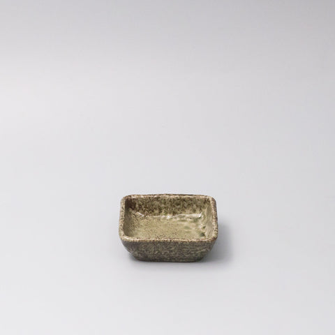 Premium 8cm Sage Glaze Square Ceramic Sauce Dish 30ml Japanese Tableware