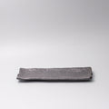 Premium 33x11cm Matte Black Glaze Rectangular Ceramic Plate