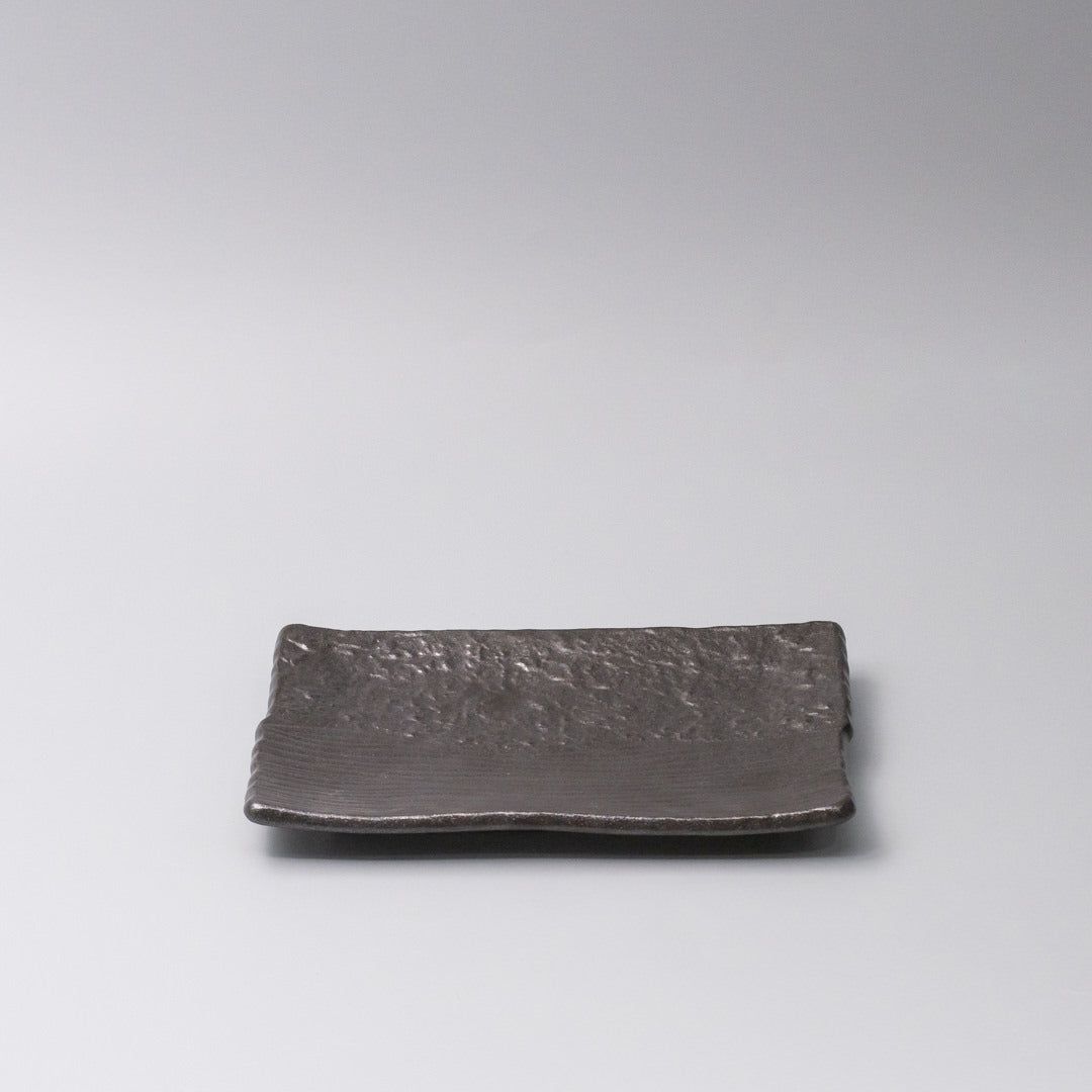 Plate Sushi Rectangular 21cm Matte Black Glaze - SuperSaverAU - view 1