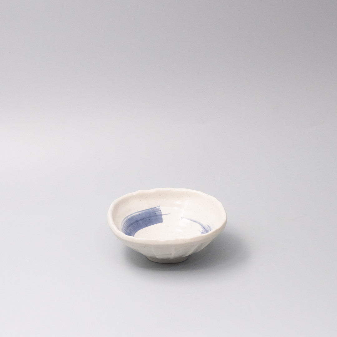Premium 14cm Blue Swirl Glaze Ceramic Bowl Dishwasher Microwave Safe