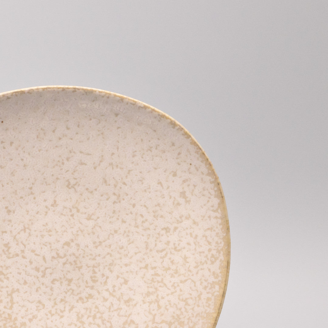 Premium 20cm White Fade Glaze Ceramic Side Plate Dishwasher Microwave Safe