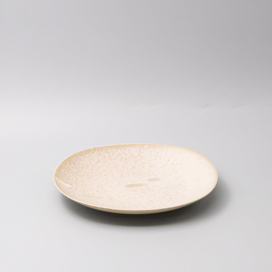 Premium 25cm White Fade Glaze Ceramic Dinner Plate Japanese Tableware