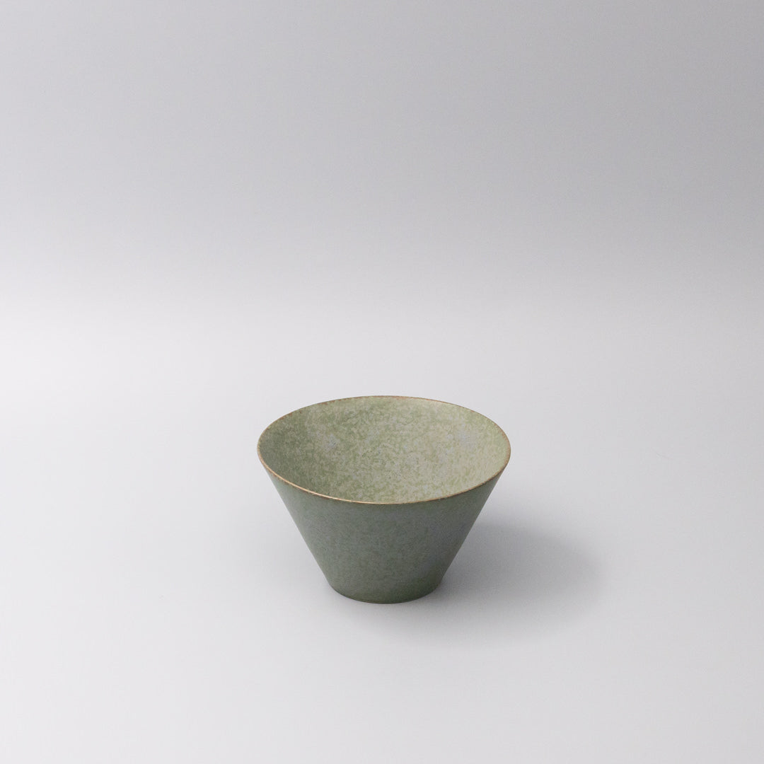 Premium Fluted Bowl – Green Fade Glaze 13cm