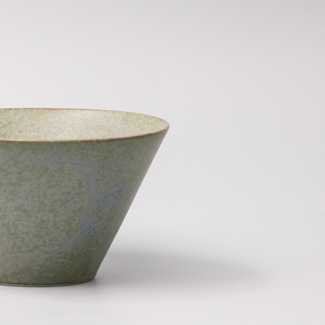 Premium Fluted Bowl – Green Fade Glaze 13cm