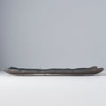 Premium Rectangular Ceramic Platter – Grey Stone Slab Glaze 35 x 20cm
