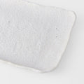 Premium 35cm Shell White Glaze Rectangular Ceramic Platter Dishwasher Microwave Safe