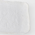 Premium 35cm Shell White Glaze Rectangular Ceramic Platter Dishwasher Microwave Safe