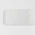 Premium 35cm Shell White Glaze Rectangular Ceramic Platter Dishwasher Microwave Safe