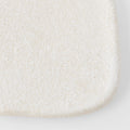 Premium 19cm Shell White Glaze Square Ceramic Plate Microwave Safe