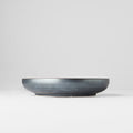 Premium High Rim Ceramic Plate – Black Pearl Glaze 22cm