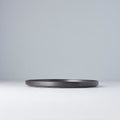 Premium Slab Rim Plate – Black Asphalt Glaze 24cm
