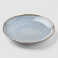 Premium 23cm Steel Grey Glaze Organic Ceramic Plate Dishwasher Microwave Safe