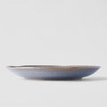 Premium 23cm Steel Grey Glaze Organic Ceramic Plate Dishwasher Microwave Safe
