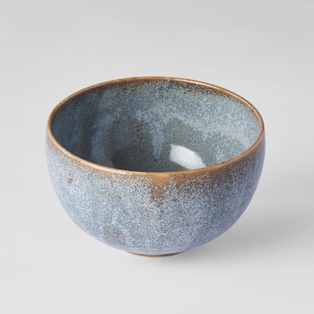 Premium Ceramic Bowl – Steel Grey Glaze 13cm, 500ml