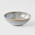 Premium Oval Ceramic Bowl – Steel Grey Glaze 14 x 12.5cm, 200ml