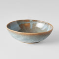 Premium Oval Ceramic Bowl – Steel Grey Glaze 14 x 12.5cm, 200ml